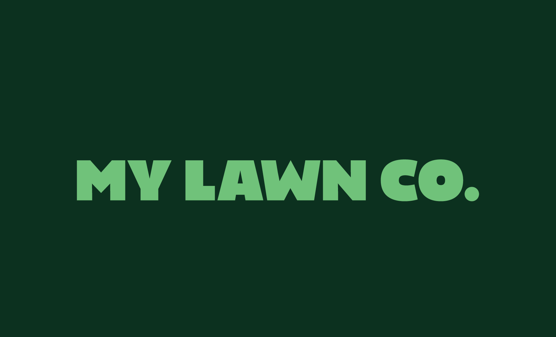 New logo for My Lawn Co by Soul Studio